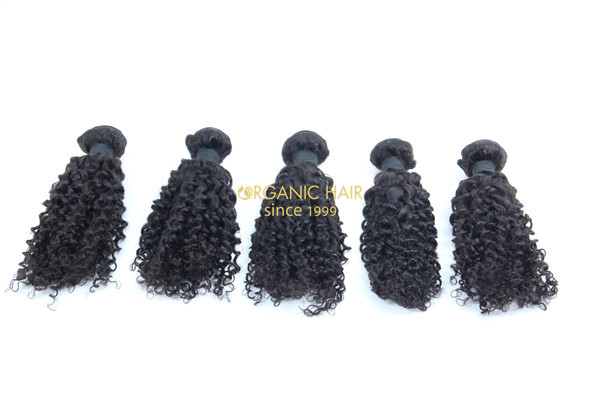 Brazilian afro kinky curly human hair extensions