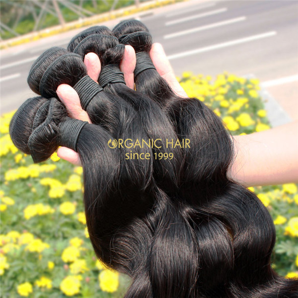  Cheap wavy human hair weave sale 