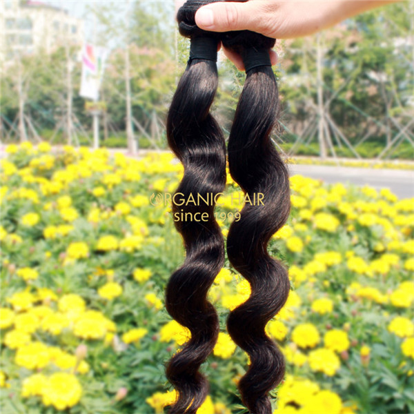 Virgin indian wavy hair extensions 