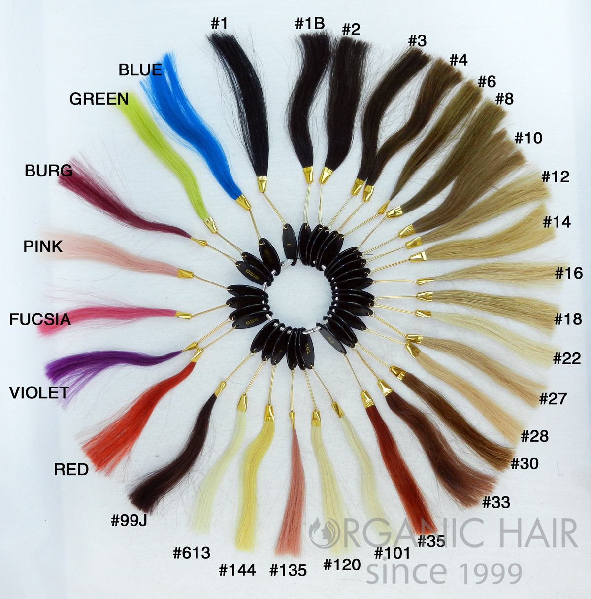 Organic hair factory Color Ring color swatch