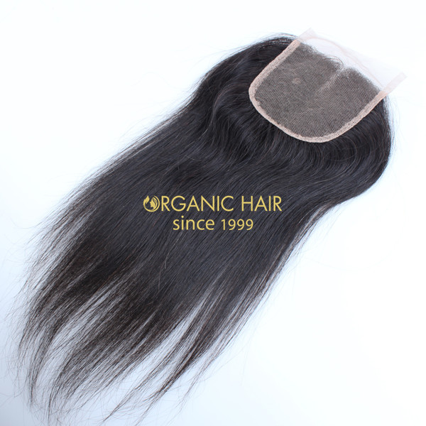 4'*4' Silk Straight Lace Closure Virgin Brazilian Hair