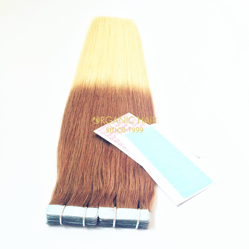 Full cuticle double drawn tape in hair extensions Full cuticle double drawn tape in hair extensions